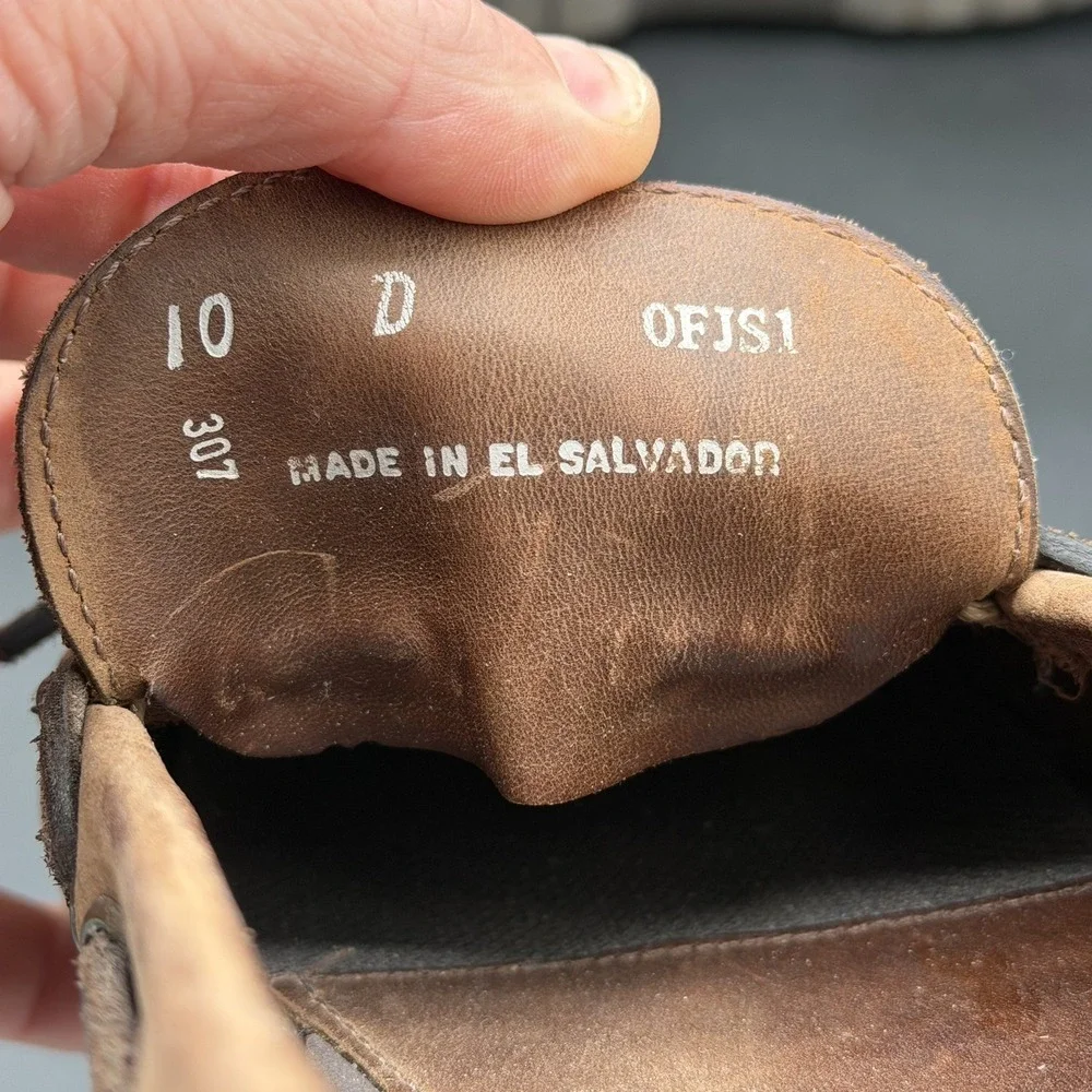 LL Bean Men's Brown Leather Slip On Boat Shoes Loafers Preppy Casual Size 10